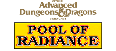 Advanced Dungeons & Dragons: Pool of Radiance logo for Famicom